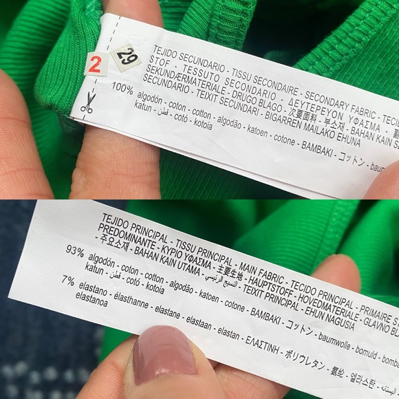 🌿 ZARA GREEN BUTTERFLY SLEEVE RIBBED BODYSUIT! - Picture 9 of 16